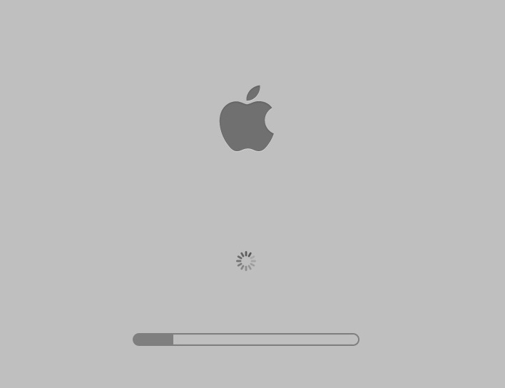 Mac OS X 10.10 Yosemite Loading Screen (2014)